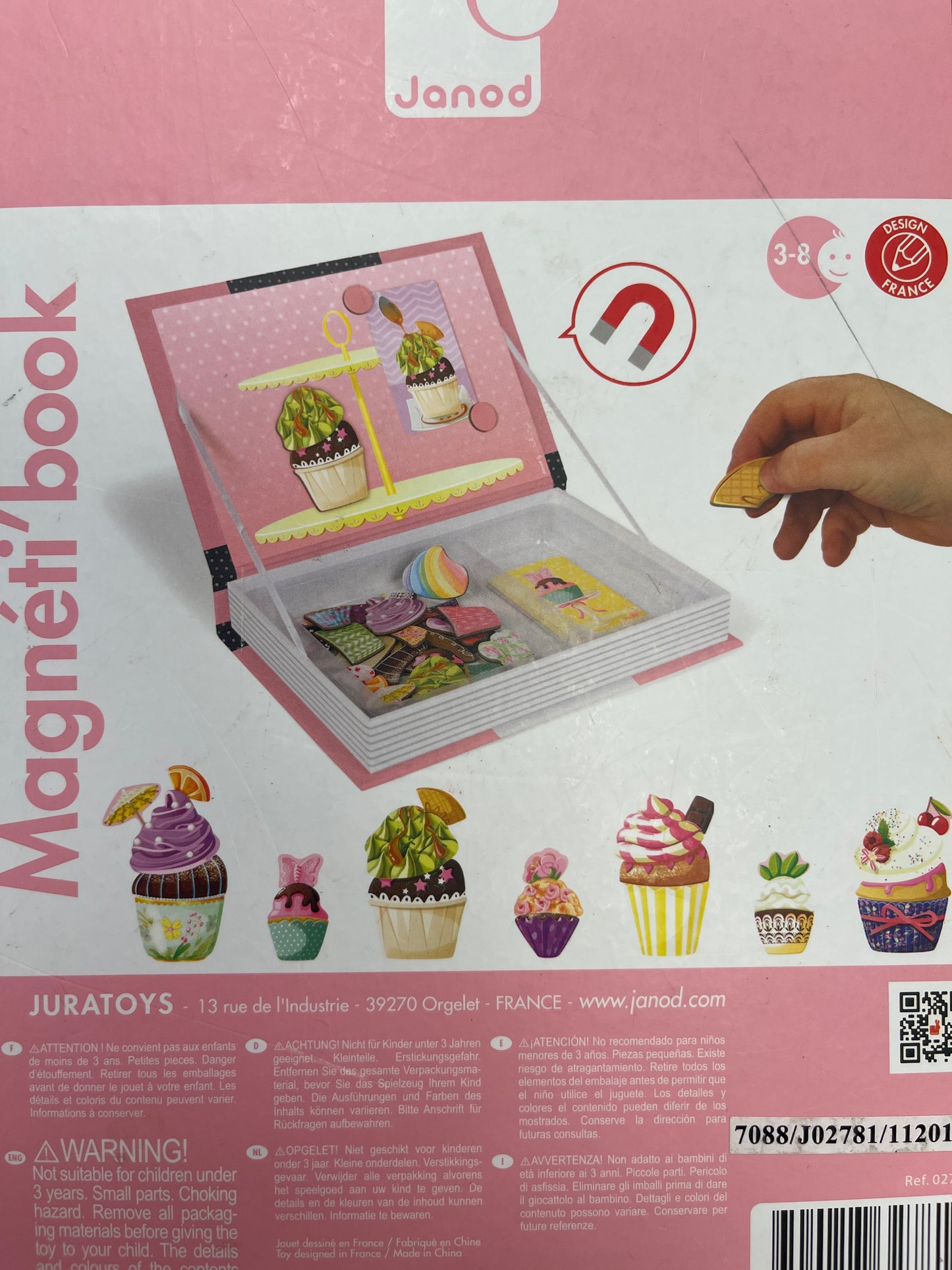 Magnetibook Janod cupcakes