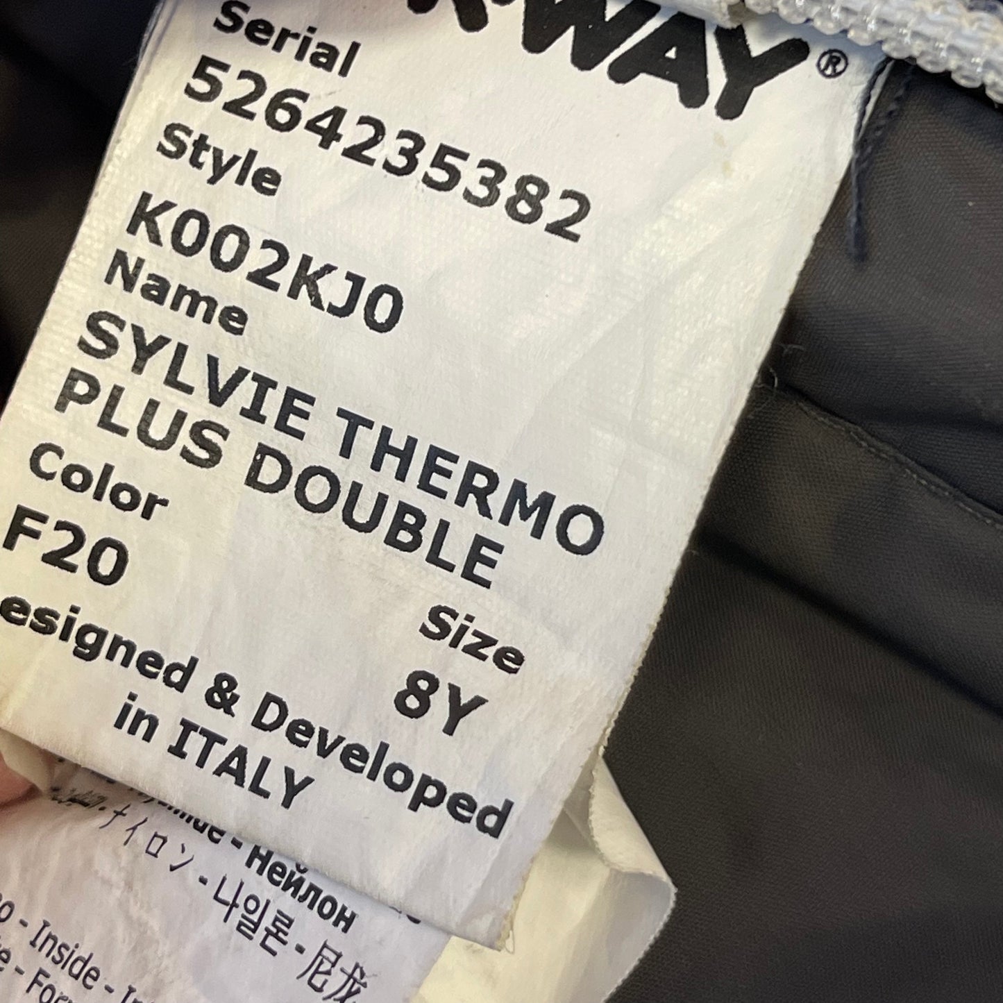 K-Way modello Sylvie double-face 8 anni