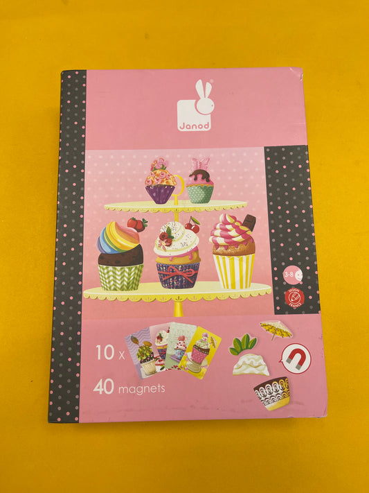 Magnetibook Janod cupcakes