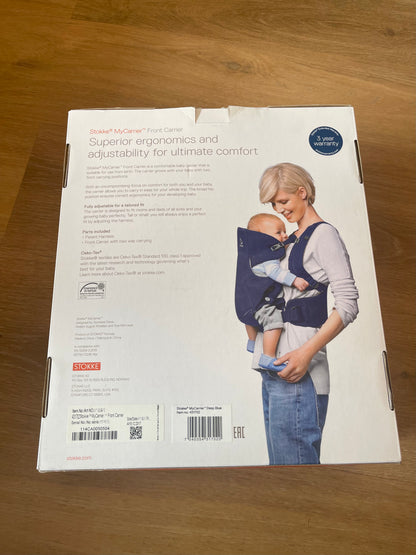 Marsupio Stokke front carrier blu