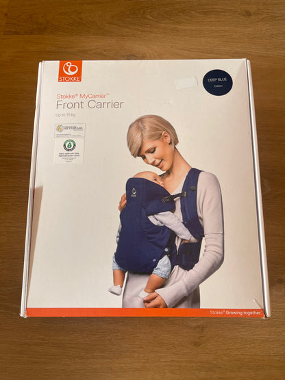 Marsupio Stokke front carrier blu