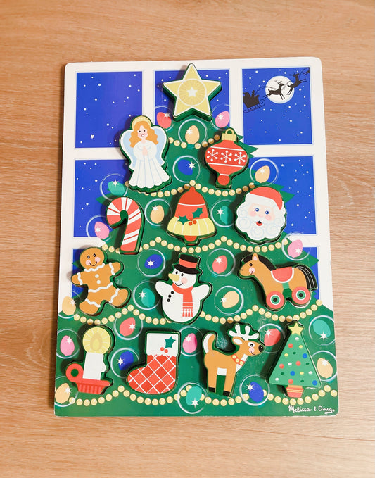 Albero di Natale con 13 formine di legno Melissa & Doug