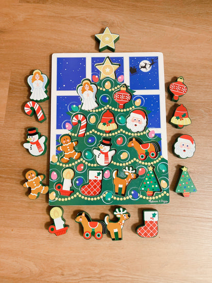 Albero di Natale con 13 formine di legno Melissa & Doug