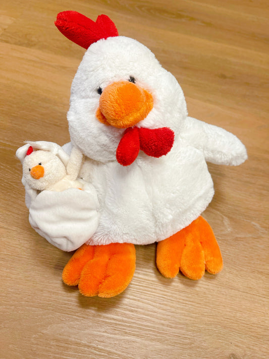 Peluche gallina e pulcino Venturelli